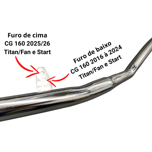 Escape Diretão/só O Cano Titan/fan/start 160 De 2016 À 2026 - Imagem 4