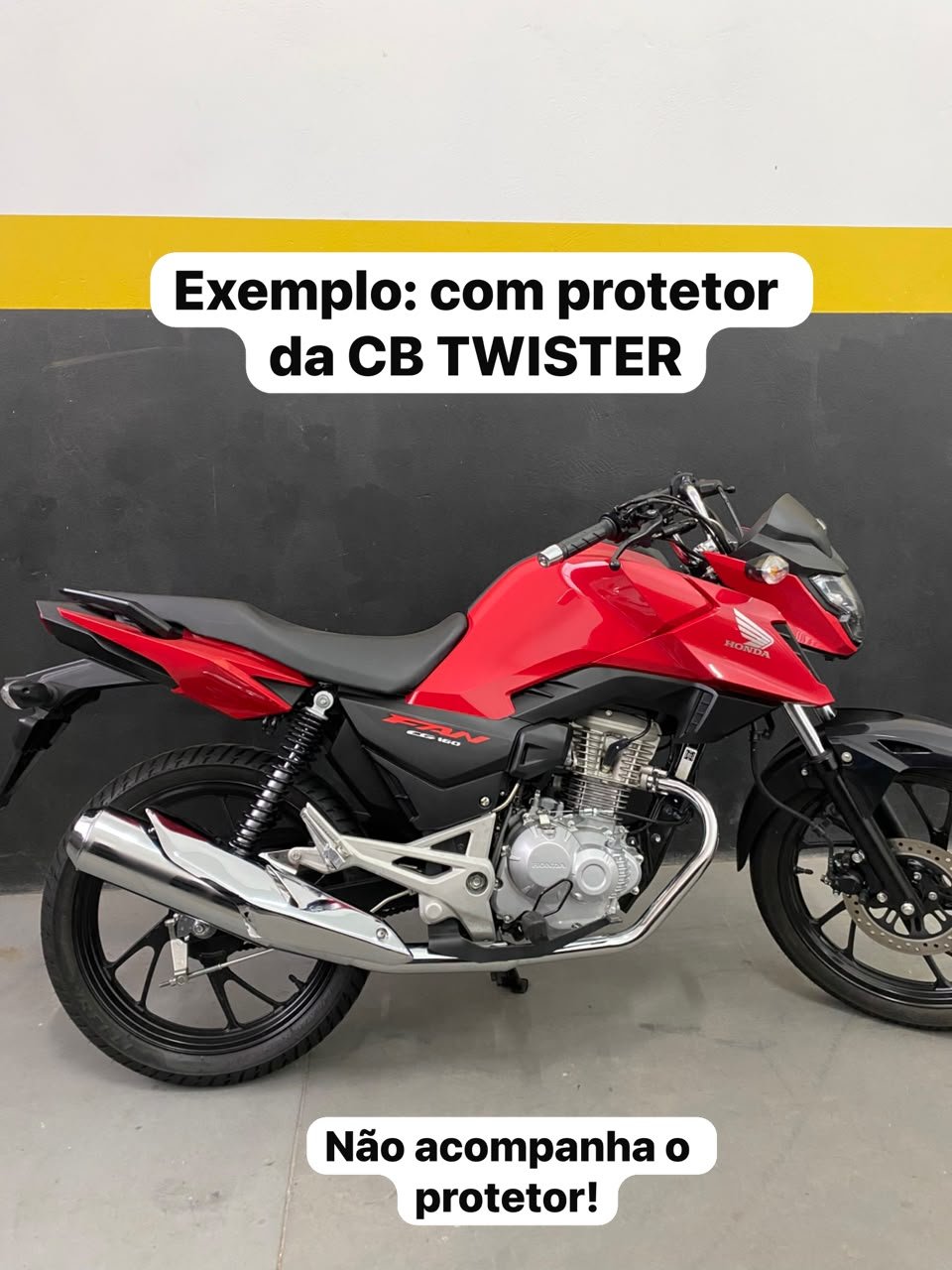 Escapamento Estraladinho Cg 160 Mod Original Cromado - Imagem 5