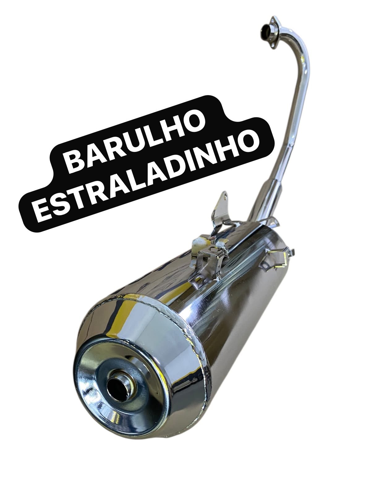 Escapamento Estraladinho Cg 160 Mod Original Cromado